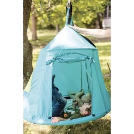 Slackers Teal Swing House Canopy Attachment Vented Mesh Top Outdoor Yard Kids Playset