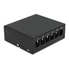 Delock Keystone Patch Panel 6 Port Black