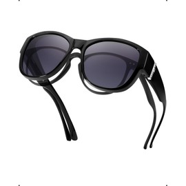 IGnaef Polarized Fit Over Sunglasses to Wear Over Glasses for Women, Wrap Around Sun Glasses with UV Protection CIF8511