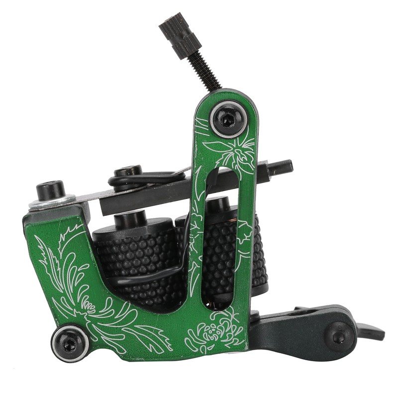 Coil Tattoo Machine Chrysanthemum Pattern Liner Shader Tattoo Gun for