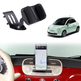 Tumukiw Car Air Vent Cell Phone Holder Compatible with Fiat 500 2010-2015 for Dashboard Air Vent Car Phone Holder Adjustable 360 Rotation Vent Clip Fits for All Smartphones