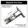 Pocket Door Lock with Key,Privacy Door Hardware Suitable for Bathroom