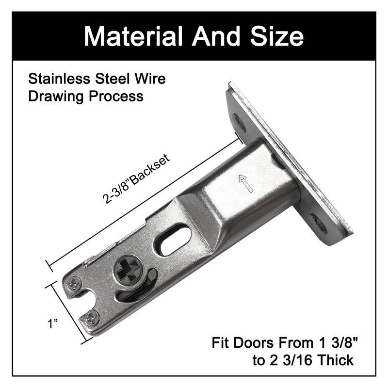 Pocket Door Lock with Key,Privacy Door Hardware Suitable for Bathroom