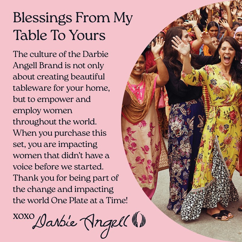 Darbie Angell Spring Summer 9 Piece Dinnerware Serving Bowl Set,