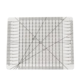 Quilting Ruler, Transparent Acrylic Accurate Scale Ruler, Square Multifunctional Ruler with Black Grid Line for Sewing Crafts