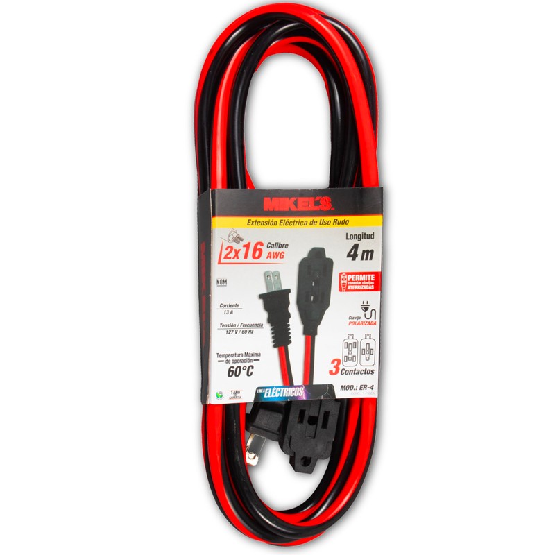 MIKEL´S ER-4 EXTENSIÓN ELÉCTRICA DE Uso RUDO 4 M