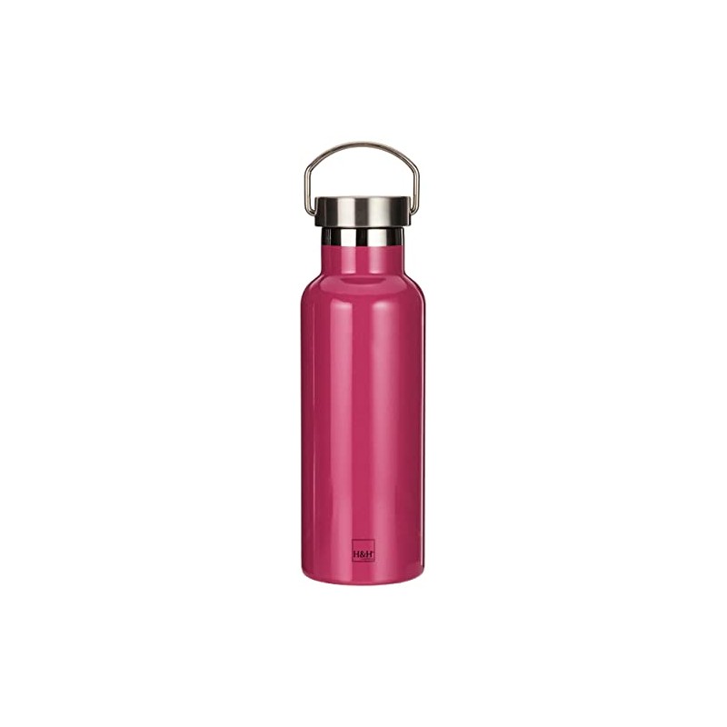 H&h Bottiglia Termica inox 18/10 Fucsia lt 0.50