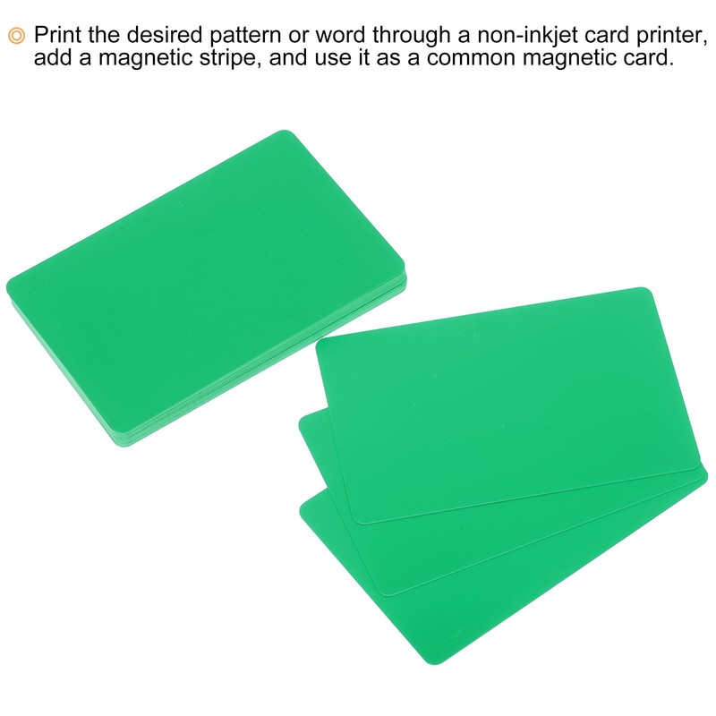 sourcing map 40 Pack Blank PVC Cards 20mil ID Blank