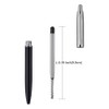 ChaoQ,Black Ink Refills (6pcs), Replaceable Ballpoint Pen Refills, 1mm Medium