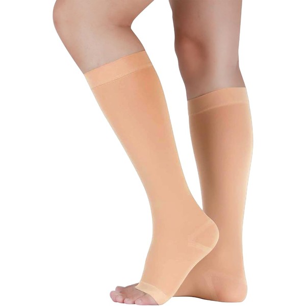 AZ4U Compression Socks, Open Toe, Compression High Socks, Cute Fit,