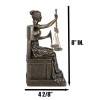 Ebros Seated Lady Justice in Blindfold with Scales and Sword
