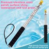6.56FT Portable Handheld Flag Pole for Carrying Stainless Steel Telescopic