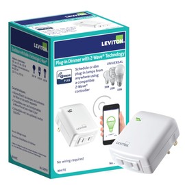 Leviton Decora Smart Plug-in Dimmer with Z-Wave Technology, 1-Pack, DZPD3-2BW, White