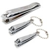Luxxii (3 Pack) Sharp Sturdy Nail Clippers Set with Nail