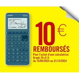 CALCUSO Economy Pack: Casio Graph 25 E II and WYNGS Protective Case in Blue