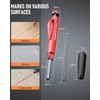 Nicpro 3 Pack Carpenter Pencil Set with Sharpener & Finger