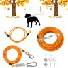 Cwlovys Heavy-Duty Dog Tie-Out Cable Runner System for Yard &