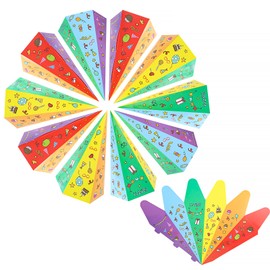 Necdeol Pack of 10 School Cone for Girls Boys, 30 cm Sibling School Cone, DIY School Cone for School, Foldable Sugar Bag for First Day of School, Sibling Bags for Children, Girls Party