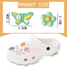 ZWWOGE Shoe Charms Shoe Pin for Crocs Badge Shoe Pendant Shoes Butterfly Bones for Shoes DIY Decorations Children's Parties Gift Pack of 16