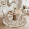 U'Artlines 4ft Round Area Rug Non Slip Low Pile Circle