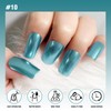 KYDA Blue Metallic Nail Polish, Bright Metal Mirror Nail Polish,
