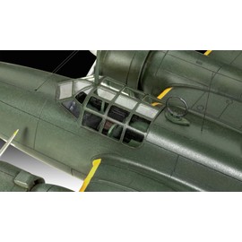 Revell Ki-21-IA Long Range Bomber Model Kit - Detailed Model with Star Engines, Moving Parts & Historical Decals - Includes Paints, Glue & Brush - For Aviation Fans