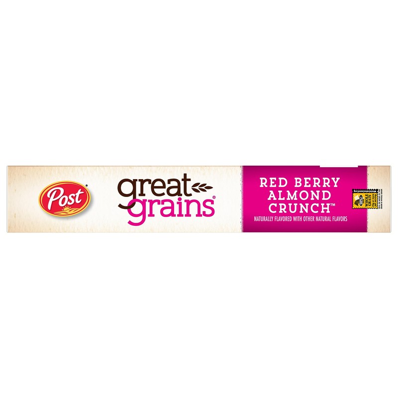 Great Grains Red Berry Almond Crunch Cereal, Strawberry Cereal with
