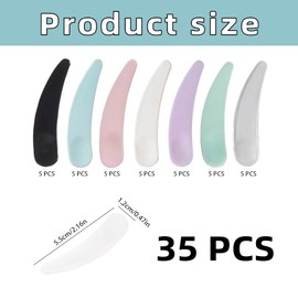 35 Piece Cosmetic Spatula Set, Cream Spatula & Mini Spatula for Cosmetics and Face Care for Applying Creams, Lotions & Masks, Spatula Cosmetics, Cosmetic Spatula for Cream, Make-Up Applicator, Beauty