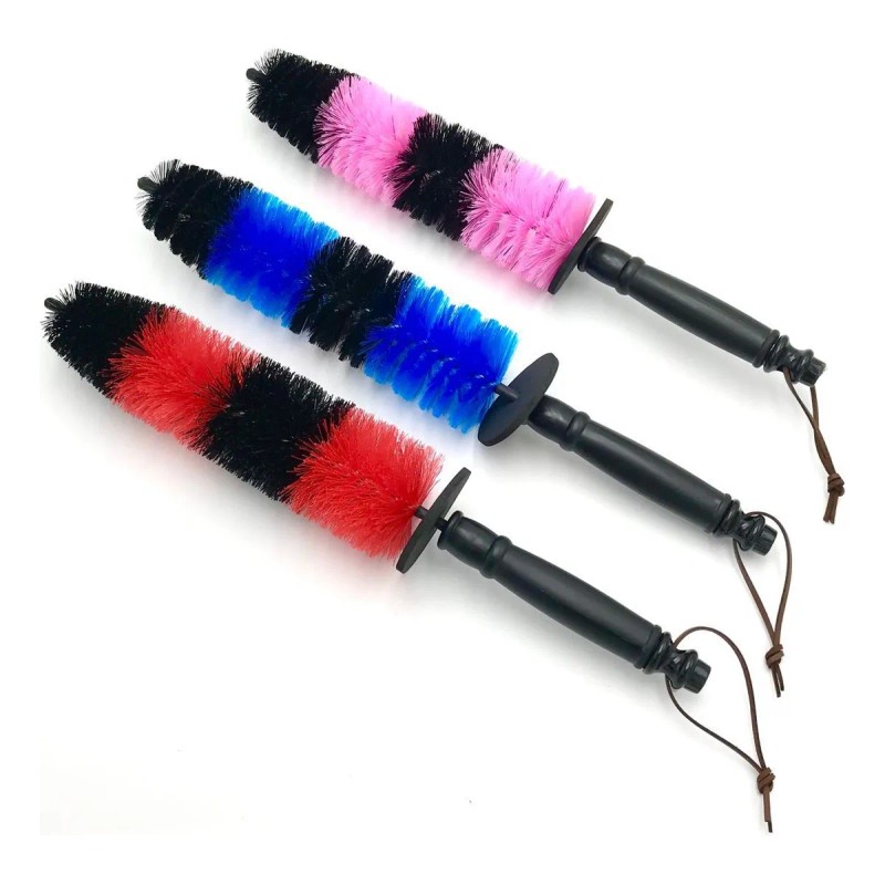 Cepillo Limpiador Rines Motor Cerdas Suaves Largo Flexible