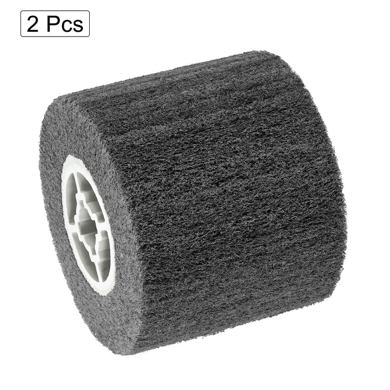 sourcing map 2pcs 120x100x19mm 800 Grit Non-Woven Polishing Burnishing Wheel