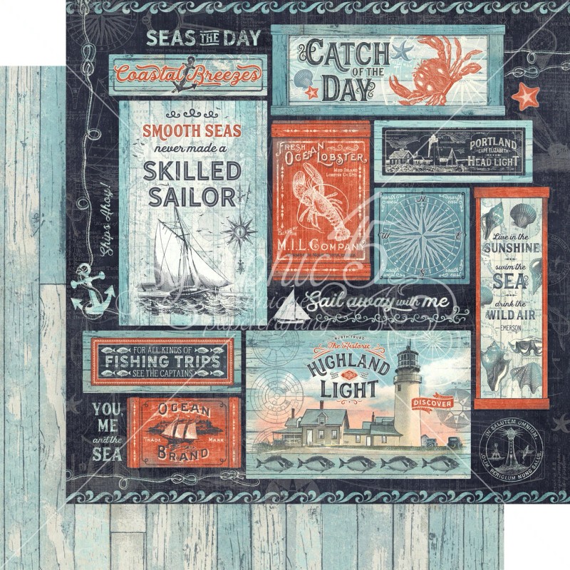 GRAPHIC 45 *CATCH OF THE DAY* COMPLETE PACKAGE ~ BEACH