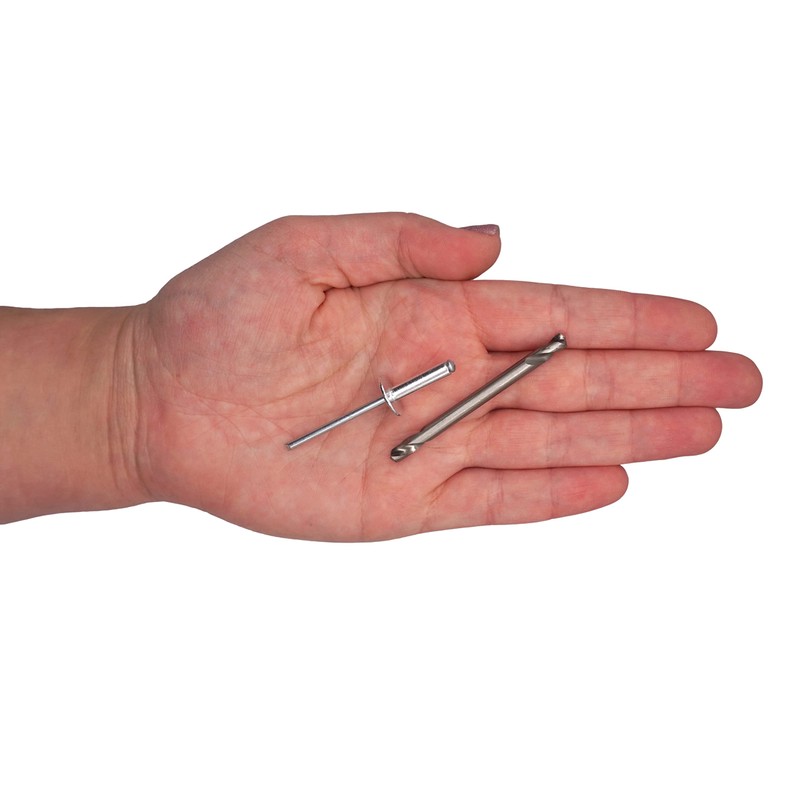SKIR'CO (50 pcs) Large Flange Aluminium Blind Rivets 4.0 x