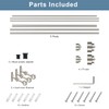 Heavy Duty Double Curtain Rods with Cylindrical Cap Finials -