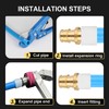 10PCS Foskan PEX-A Expansion Fittings,1"PEX A x3/4"Female Sweat Adapter