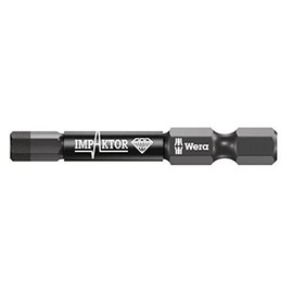 Wera - 5057644001 840/4 Diamond Coated Impaktor Screwdriver Bits for 4 mm Hexagon Socket Screws, Pack of 5