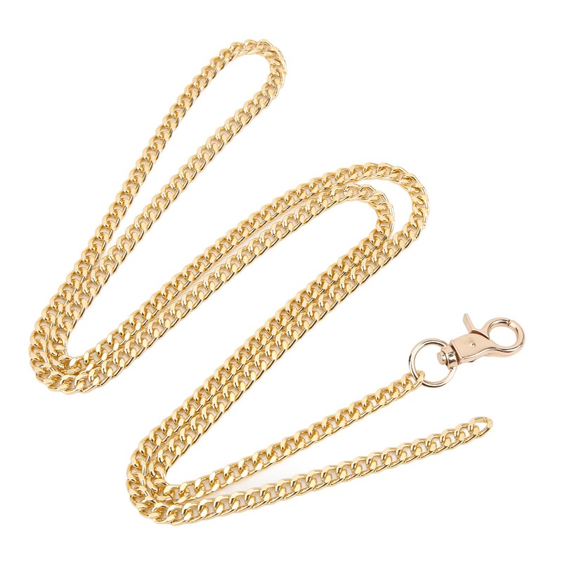 8pcs Aluminum Curb Chains 3.9 Feet Each DIY Handcraft Round