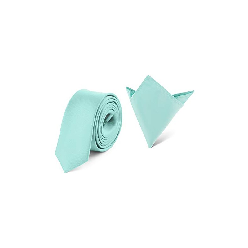 Ladeheid Men's Narrow Tie and Pocket Square Set SP/P (150