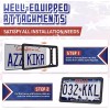 BLVD Silicone American Flag License Plate Frame 2 Packs, USA