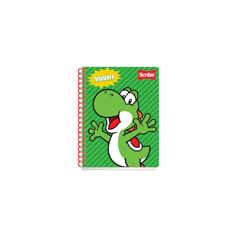Scribe, Mario Bros®, Cuaderno Profesional, Pasta Semi Rígida, Espiral Doble,