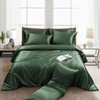 Ersmak 6 Pieces Satin Duvet Cover Full/Queen Size Luxury Silky