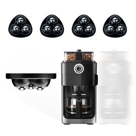 Appliance Casters - Furniture Sliders & Appliance Rollers for Kitchen, Coffee Machine, Blender, Oven - Helps Mom or Wife Easily Solve Countertop Sliding (Black, 4pcs)