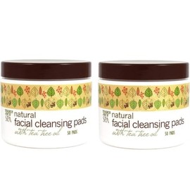 Trader Joe's Spa Natural Facial Cleansing Pads with Tree Oil + Dri Store Sticker. (2 pack)