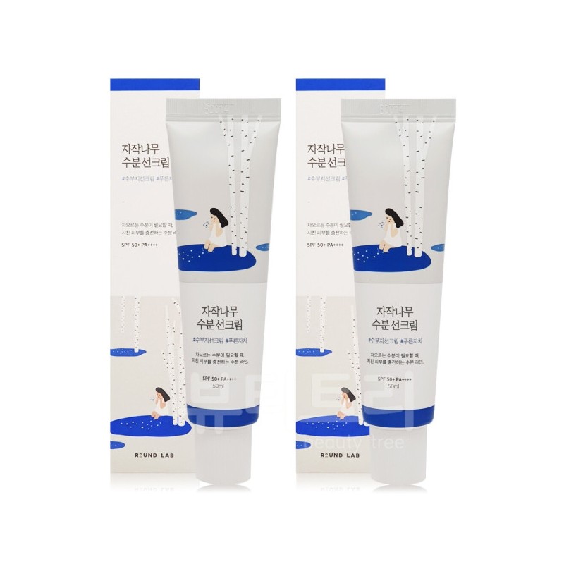 Round Lab Birch Moisture Sunscreen 50ml + 50ml / 라운드랩