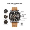 BY BENYAR Mens Watches Analog Quartz Chronograph Waterproof Luminous Men's