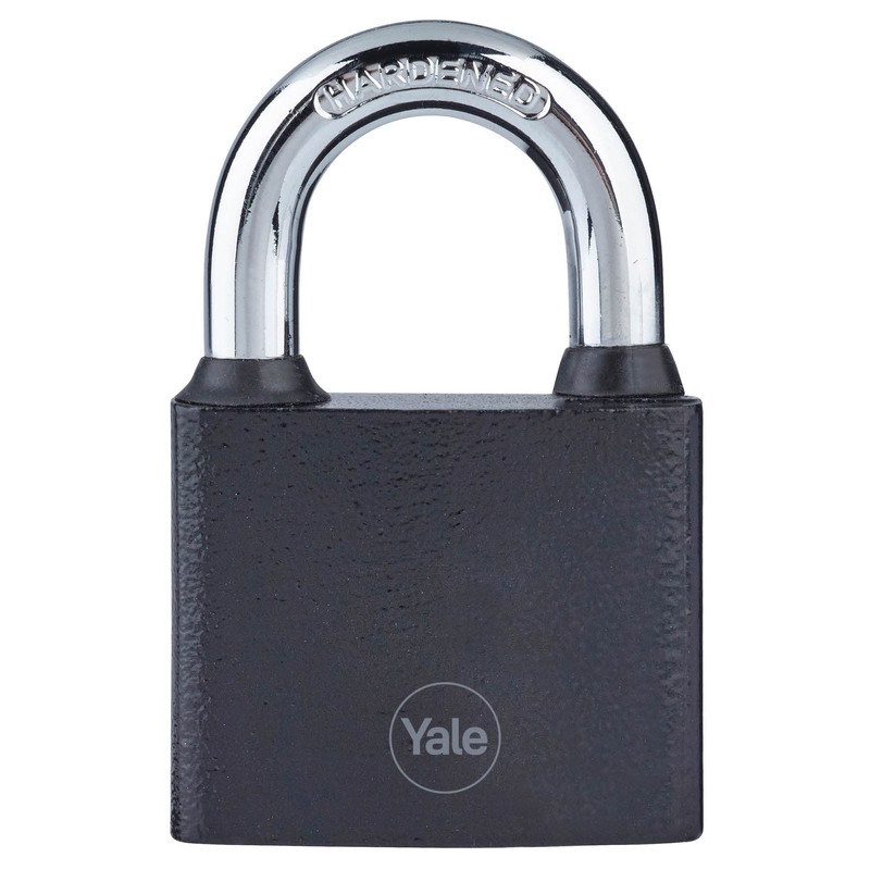 Yale Iron Padlock 60mm - Silver - Hardened Steel Shackle
