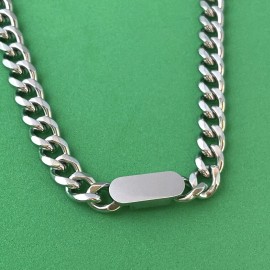Unbranded Titanium Steel Link Chain Necklace for Men Women,Punk Hip Hop Necklace