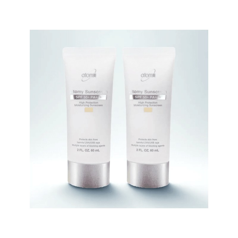 Atomy 애터미 선크림 베이지 SPF50+ PA+++, 60ml, 2개 Atomy Sunscreen