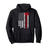 Thin Red Firefighter Line Fire Axe Pullover Hoodie