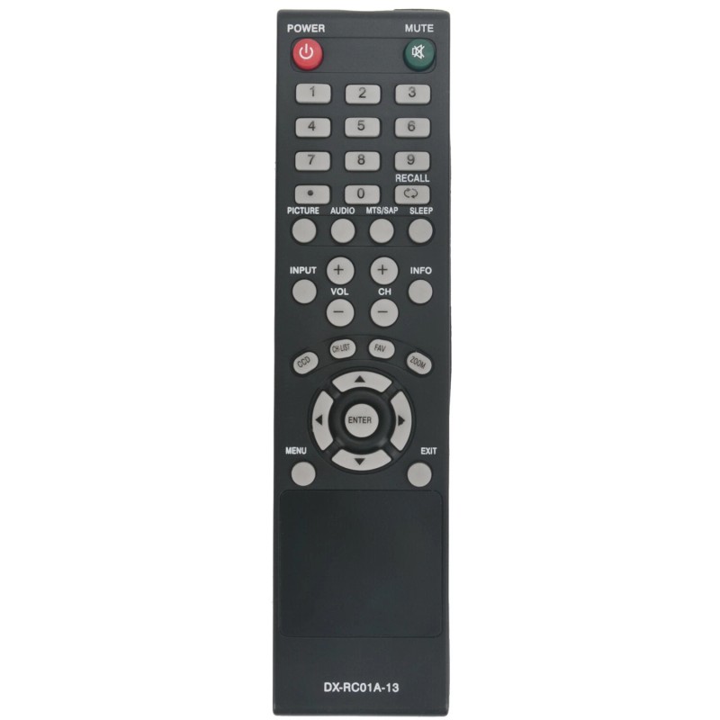 for Dynex New DX-RC01A-13 Remote Control Replace for Dynex TV