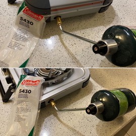 GLOWYE 5430 Propane Regulator for Coleman Camping Stove, 5423E, 5413, 5420A, 5430B, 5425A, 5426, 5433, 5435B, Replacement Parts for Coleman BBQ Gas Grills, Heavy-duty Stainless Steel